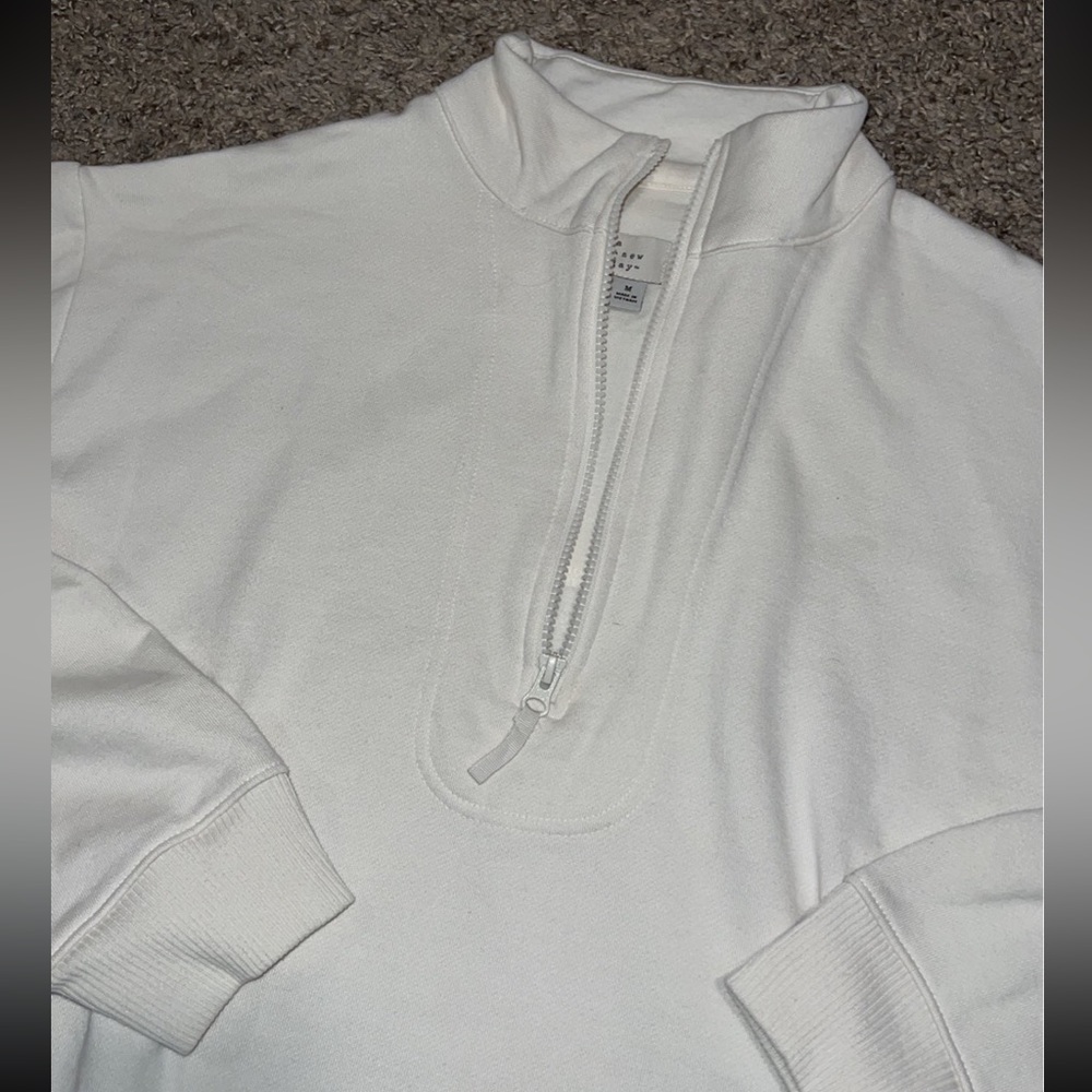 A New Day Half Zip Pullover Sweatshirt